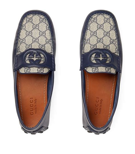 sky blue gucci loafers|Gucci wedge loafers.